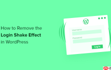 如何消除 WordPress 中的登录震动效果（已更新）
