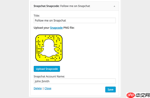 如何在 WordPress 中轻松添加 Snapchat Snapcode