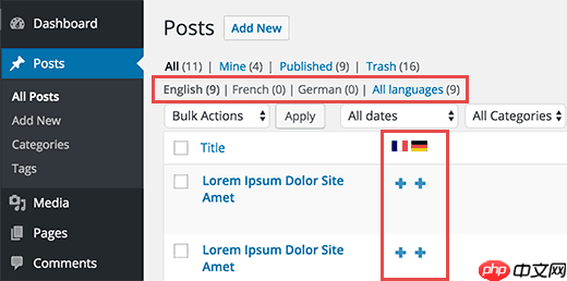 如何安装其他语言的 WordPress