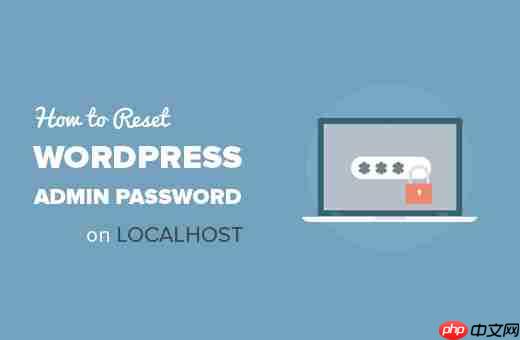 如何在本地主机上重置 WordPress 管理员密码