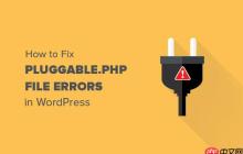 如何修复 WordPress 中的 Pluggable.php 文件错误