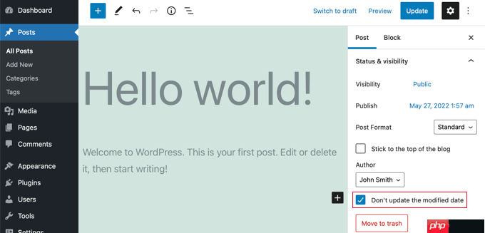 如何在 WordPress 中显示帖子的最后更新日期