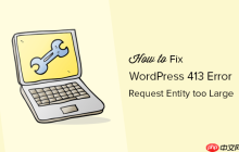 如何修复 WordPress 中的 413 请求实体太大错误