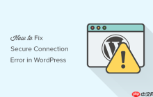 如何修复 WordPress 中的安全连接错误