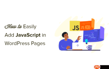 如何在 WordPress 页面或帖子中轻松添加 JavaScript（2 种方法）