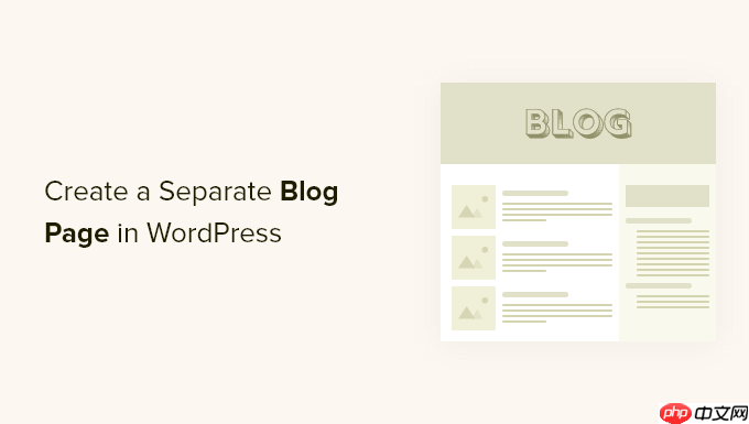 如何在 WordPress 中为博客文章创建单独的页面