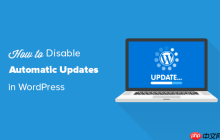 如何禁用 WordPress 中的自动更新
