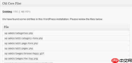 如何删除旧的 WordPress 核心文件