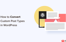 如何在 WordPress 中切换/转换自定义帖子类型