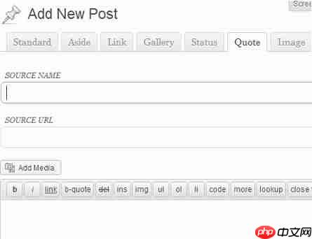如何在 WordPress 3.5 中添加帖子格式的用户界面