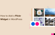 如何在 WordPress 中添加 Flickr 小部件