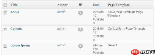 如何在 WordPress 仪表板中显示页面模板