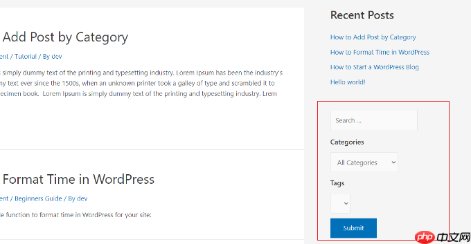如何在 WordPress 搜索中添加 Ajax 分类过滤器