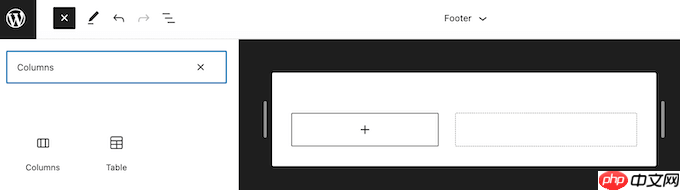 如何在列中显示 WordPress 小部件
