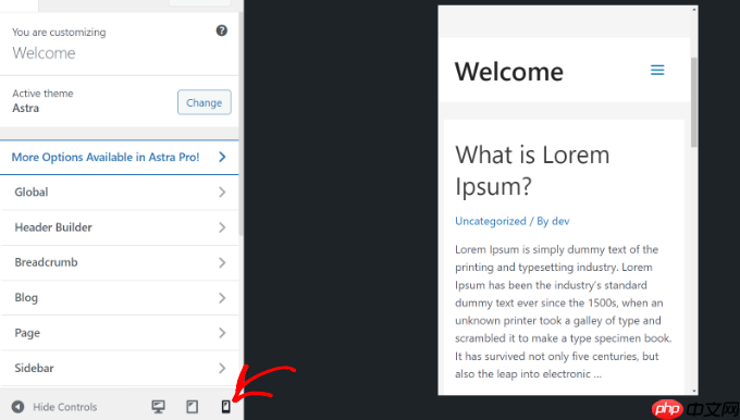 如何从桌面查看 WordPress 网站的移动版本