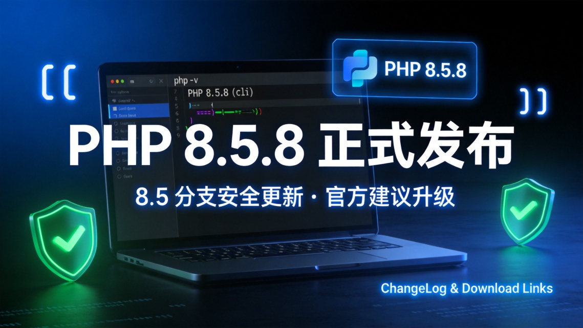 PHP 8.5.8 正式发布:8.5 分支迎来安全更新 - php中文网