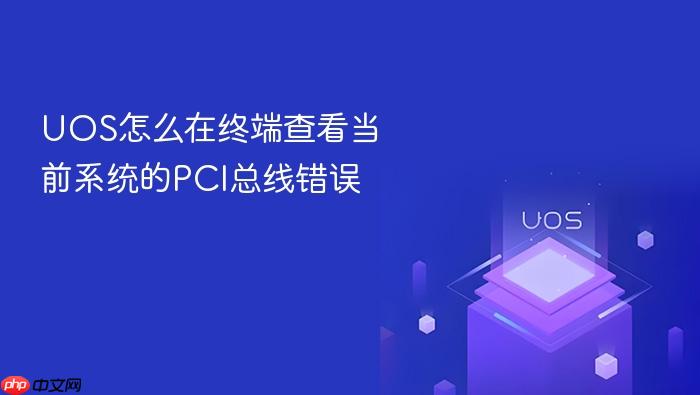 uos怎么在终端查看当前系统的pci总线错误