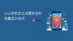 vivo手机怎么设置状态栏电量显示样式