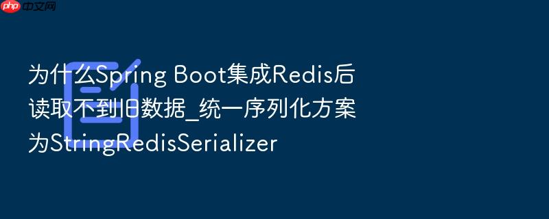 为什么spring boot集成redis后读取不到旧数据_统一序列化方案为stringredisserializer