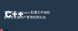 怎么利用 sudoers 配置文件细粒度授权普通用户管理权限实战