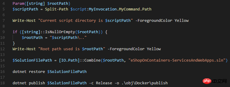 教你怎么在項目中使用powershell，bash和docker