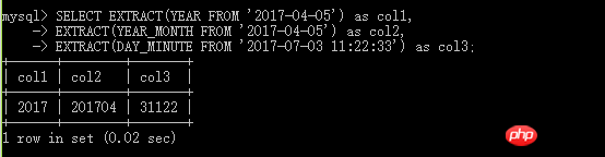 MySQL中常用日期時間函數(shù)有哪些