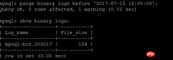 MySQL二進制日志相關問題詳解