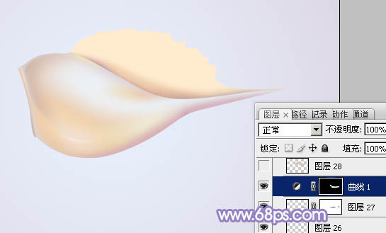 Photoshop设计制作出一个漂亮逼真的浅色小海螺