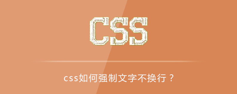 Css如何强制文字不换行 Html中文网