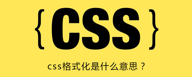 Css格式化是什么意思 Html中文网