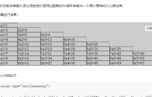 使用JS如何编写的九九乘法表