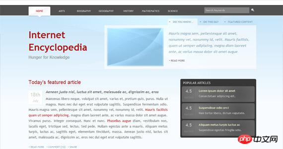 internet-xhtml-css-template