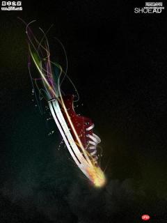 Photoshop 潮流风格运动鞋广告