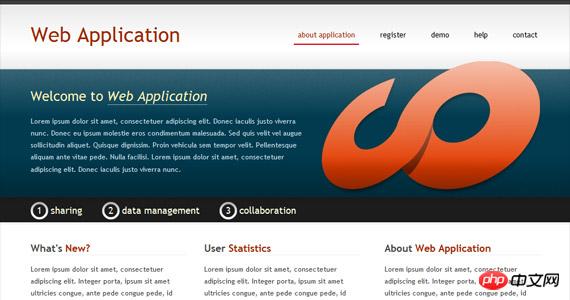 web-application-xhtml-css-template