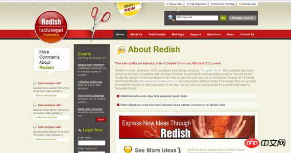 redish-xhtml-css-template