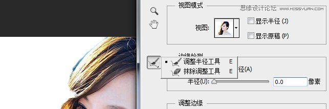 photoshop cs5快速的给人像照片抠头发教程