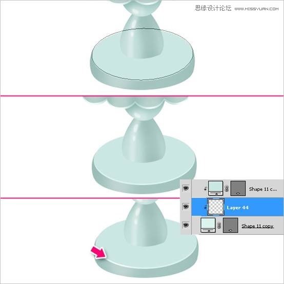 Photoshop绘制甜美精致的巧克力蛋糕教程