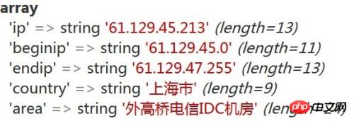 关于ThinkPHP使用UTFWry地址库进行IP定位的方法