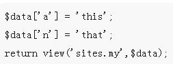 Analysis of Laravel framework template loading, variable allocation and simple routing functions