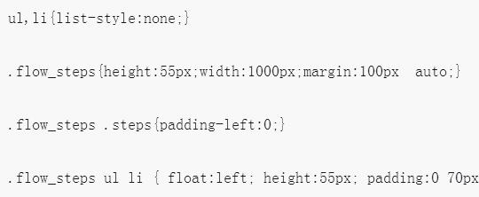 Implementation code of css+div multi-step progress bar