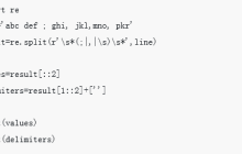 Python针对任意多的分隔符拆分字符串（附代码）