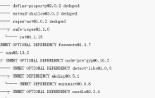 linux下fsevents模块引起的npm ls报错的解决方法