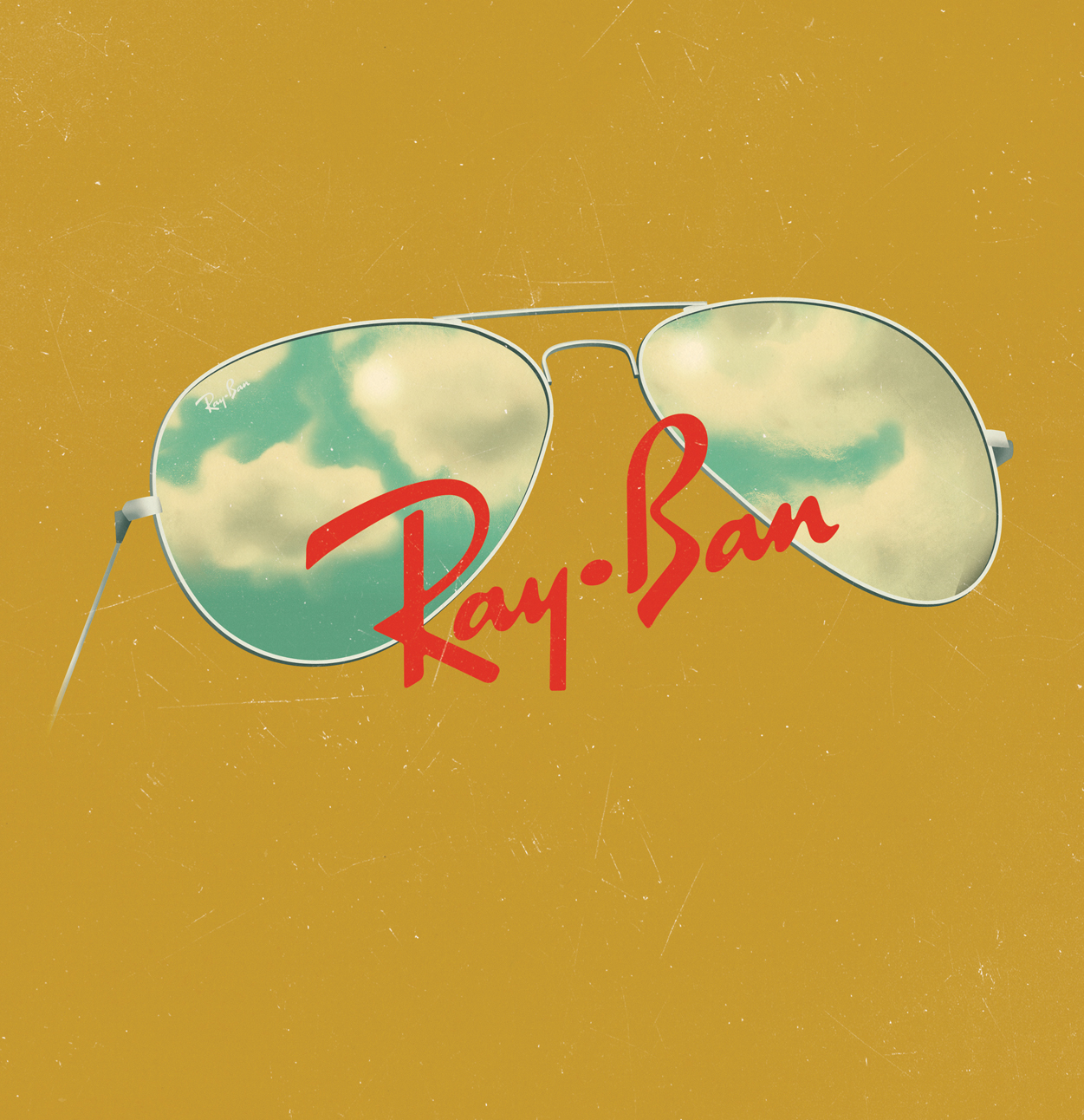 PS绘制RAY-BAN酷炫海报设计