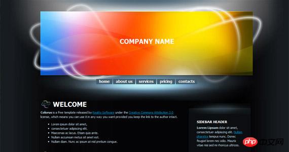 colorus-xhtml-css-template