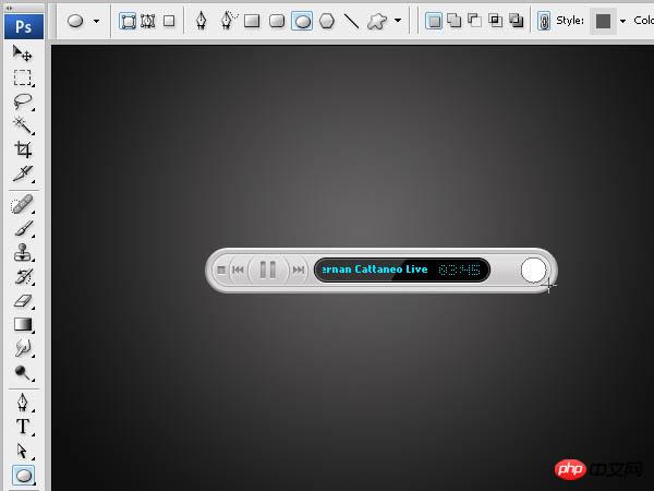 Photoshop 简单的网页格式音乐播放器