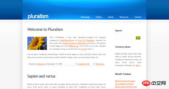pluralism-xhtml-css-template