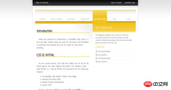 202 free high-quality XHTML templates (1)_HTML/Xhtml_Web page production