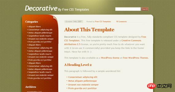 decorative-xhtml-css-template