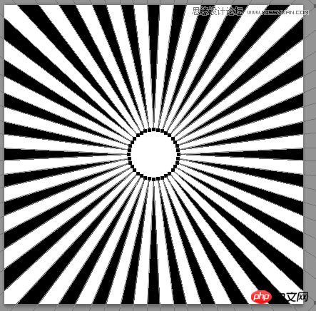 Photoshop简单制作放射条纹背景教程