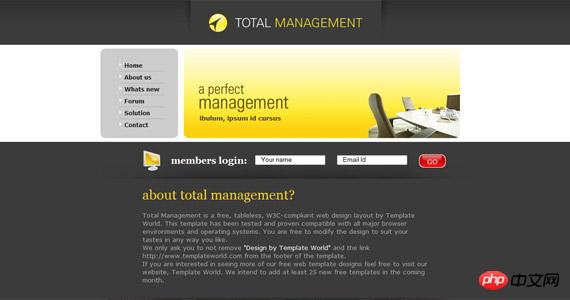 total-management-css-xhtml-template